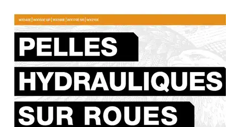 Pelles hydrauliques sur roues - Brochure