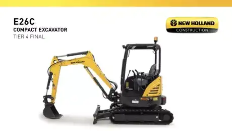 E26C Mini Excavator Specifications 